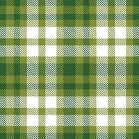 Vintage Foggy Bog Tartan patterns fabric texture. Modern Autumn Lincoln Green Seamless Tartan vector