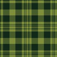 Modern Seamless Tartan featuring Deep Tides of Darkness and Rich Foggy Bog Textile Design vector