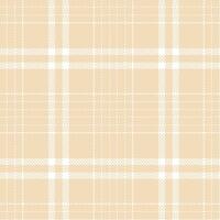 Plaid pattern seamless. Iridescent Cameo and Dusky White Tartan Textile Design. vector