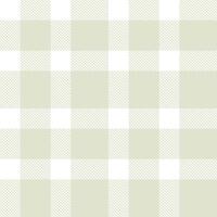 Pastel White and Deep Bleached Jade Seamless Tartan Textile Design vector