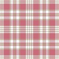 Modern Vibrant Sesame and Rustic White Seamless Tartan Textile Design vector