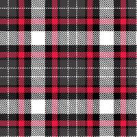 Dusky Broken Tube Tartan patterns fabric texture. Modern Soft Binrouji Black Seamless Tartan vector