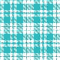 Modern Seamless Tartan featuring Iridescent Montego Bay and Muted White Textile Design vector