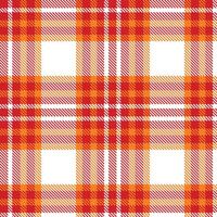 Autumn Vampire State Building Tartan patterns fabric texture. Modern Deep Orange you Happy Seamless Tartan vector