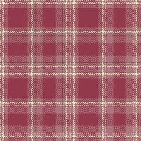 Neon Handmade Red Tartan patterns fabric texture. Modern Muted Tibetan Red Seamless Tartan vector