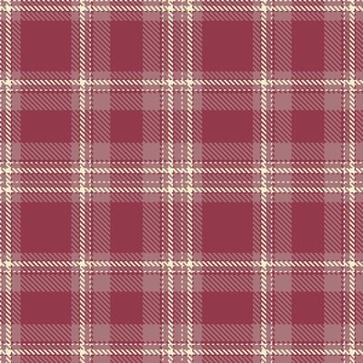 Neon Handmade Red Tartan patterns fabric texture. Modern Muted Tibetan Red Seamless Tartan
