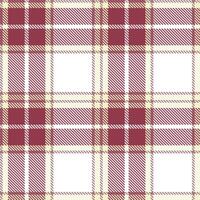 Modern Seamless Tartan featuring Highland Handmade Red and Rustic Sulphur Water Textile Design vector