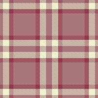 Muted Handmade Red Tartan patterns fabric texture. Modern Cool Sulphur Water Seamless Tartan vector