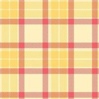 Modern Seamless Tartan featuring Rustic Egg White and Autumn Hint of Honey Textile Design vector
