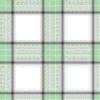 Modern Soft Vers de Terre and Rustic White Seamless Tartan Textile Design vector