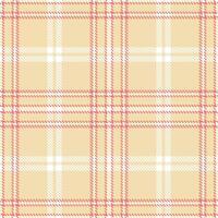 Plaid pattern seamless. Metallic Hipster Salmon and Rustic White Tartan Textile Design. vector