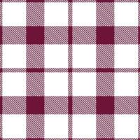 Deep Her Fierceness Tartan patterns fabric texture. Modern Warm White Seamless Tartan vector