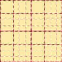 Soft Rite of Spring and Warm Fiery Rose Seamless Tartan Textile Design vector