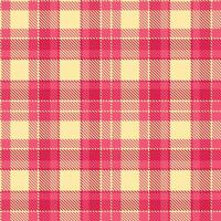 Plaid pattern seamless. Rich Rite of Spring and Bright Fiery Rose Tartan Textile Design. vector