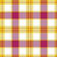 Plaid pattern seamless. Dark Abra Goldenrod and Vibrant Violet Red Tartan Textile Design. vector