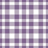 Dusky Poetry Mauve Seamless Tartan with Pastel White accents Textile Design vector