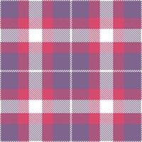 Modern Dusty White and Sandy Poetry Mauve Seamless Tartan Textile Design vector