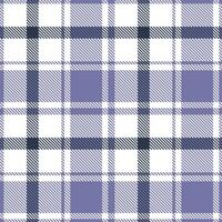 Modern Seamless Tartan featuring Vintage White and Autumn Hyacinth Mauve Textile Design vector