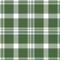 Muted White Tartan patterns fabric texture. Modern Iridescent Pine Scent Seamless Tartan vector