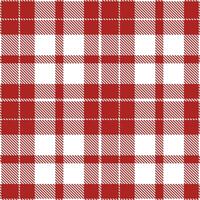 Bright White Tartan patterns fabric texture. Modern Smoky Orchestra of Red Seamless Tartan vector