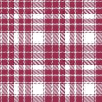Warm Vampirella and Autumn White Seamless Tartan Textile Design vector
