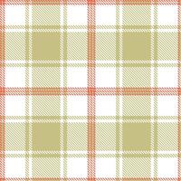 Dark Fiddlehead Fern Seamless Tartan with Mellow White accents Textile Design vector