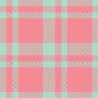 Plaid pattern seamless. Dusty Turquoise Tower and Metallic Tulip Tartan Textile Design. vector