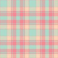 Plaid pattern seamless. Traditional Tulip and Autumn Turquoise Tower Tartan Textile Design. vector