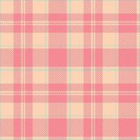 Modern Traditional Sensual Peach and Deep Tulip Seamless Tartan Textile Design vector