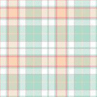 Plaid pattern seamless. Soft Tulip and Vibrant Turquoise Tower Tartan Textile Design. vector