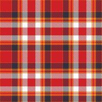 Modern Seamless Tartan featuring Dusty Orange you Happy and Metallic Vampire State Building Textile Design vector