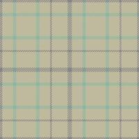 Modern Seamless Tartan featuring Rustic Trinity Islands and Soft Suva Grey Textile Design vector