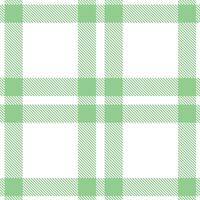 Plaid pattern seamless. Rustic White and Dark Mild Menthol Tartan Textile Design. vector
