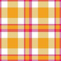 Dark Vivid Raspberry Seamless Tartan with Classic White accents Textile Design vector