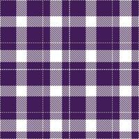Modern Neon White and Light Ripe Plum Seamless Tartan Textile Design vector