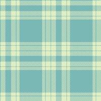 Deep Kingfisher Turquoise Tartan patterns fabric texture. Modern Iridescent Envious Pastel Seamless Tartan vector
