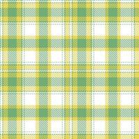 Smoky Dusty Green Tartan patterns fabric texture. Modern Soft White Seamless Tartan vector