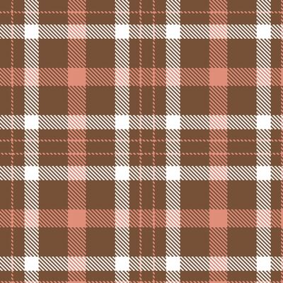 Fire Walnut Wood Tartan patterns fabric texture. Modern Metallic Nude Flamingo Seamless Tartan