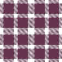 Modern Autumn White and Warm Wine Gummy Red Seamless Tartan Textile Design vector