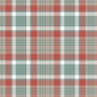 Pale Sutherland Tartan patterns fabric texture. Modern Bright Old Doeskin Seamless Tartan vector
