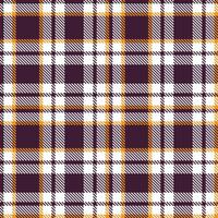 Light Juice Violet Tartan patterns fabric texture. Modern Deep White Seamless Tartan vector