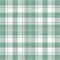 Highland White and Metallic Catnip Seamless Tartan Textile Design vector