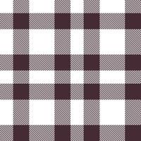Plaid pattern seamless. Bright White and Iridescent Ripe Eggplant Tartan Textile Design. vector