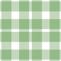 Vintage White and Dusky Willow Dyed Seamless Tartan Textile Design vector