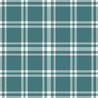Light White Tartan patterns fabric texture. Modern Dusty Ming Seamless Tartan vector