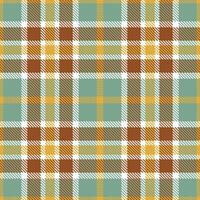 Plaid pattern seamless. Vivid White and Mellow Tulip Tree Tartan Textile Design. vector
