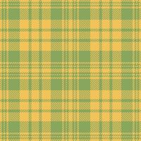 Deep Deep Fried Sun Rays Seamless Tartan with Dark Springview Green accents Textile Design vector