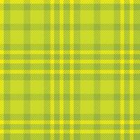 Modern Seamless Tartan featuring Neon Booger and Rustic Yellow Textile Design vector