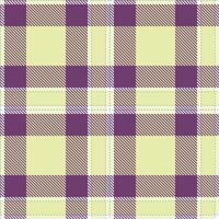 Autumn Pale Sage Tartan patterns fabric texture. Modern Rustic White Seamless Tartan vector