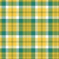 Modern Seamless Tartan featuring Rustic Minion Yellow and Soft Venom Textile Design vector